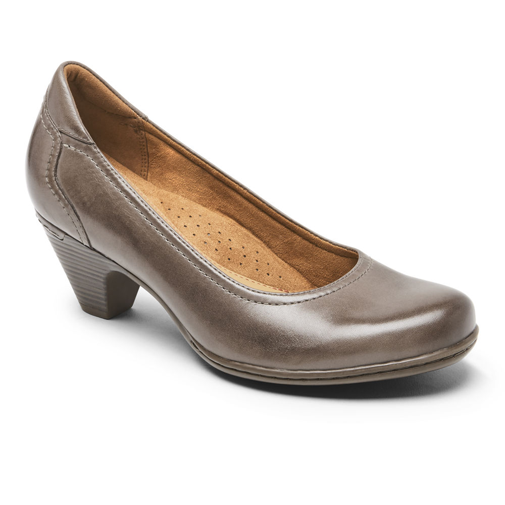 Zapatos De Tacones Rockport Mujer Mexico - Cobb Hill Adaline Grises - KCUAO6927